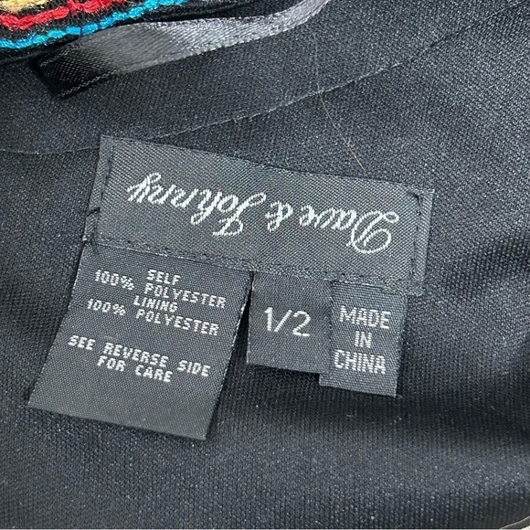 Dave & Johnny Top And Skirt Set. Floral Embroidered Top and Maxi Length Skirt - Picture 9 of 16